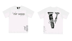 Vlone x Pop Smoke Tribute Portrait Graphic T-Shirt - White
