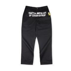 That's A Awful Lot Of Cough Syrup Worker Pants - Black
