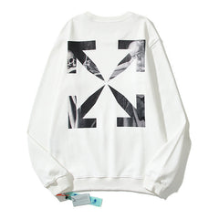Off-White White Skeleton X-Arrow Crewneck Sweatshirt