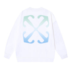 Off-White White Gradient Halo Arrow Crewneck Sweatshirt