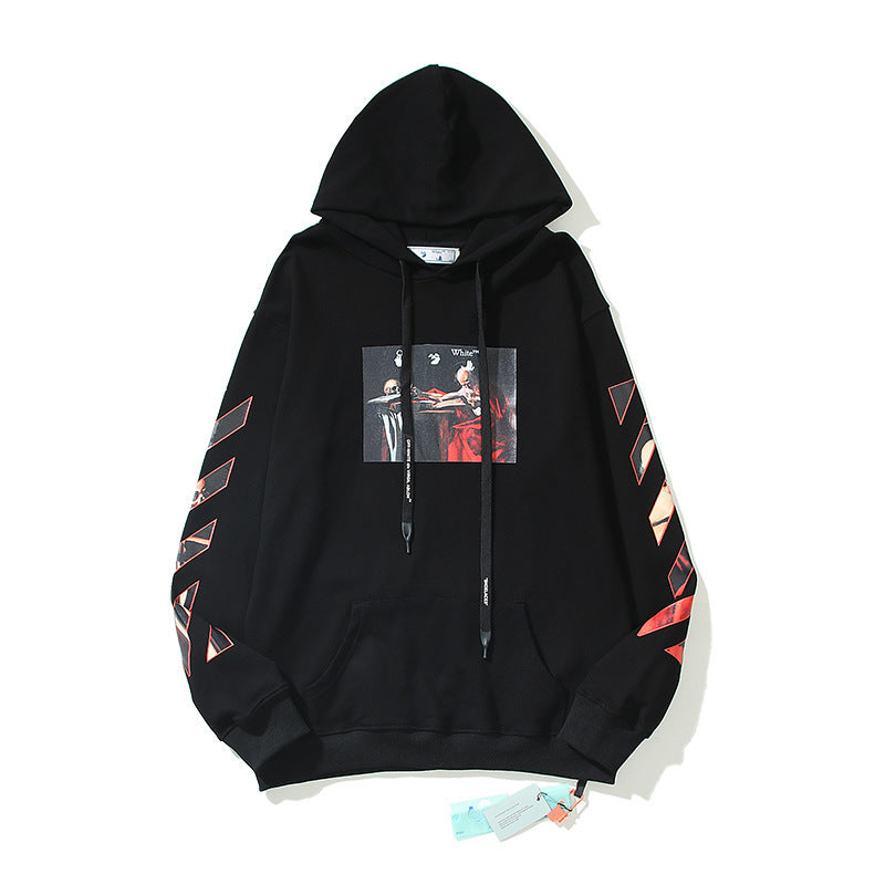 Off-White Black Renaissance Portrait Arrow Hoodie