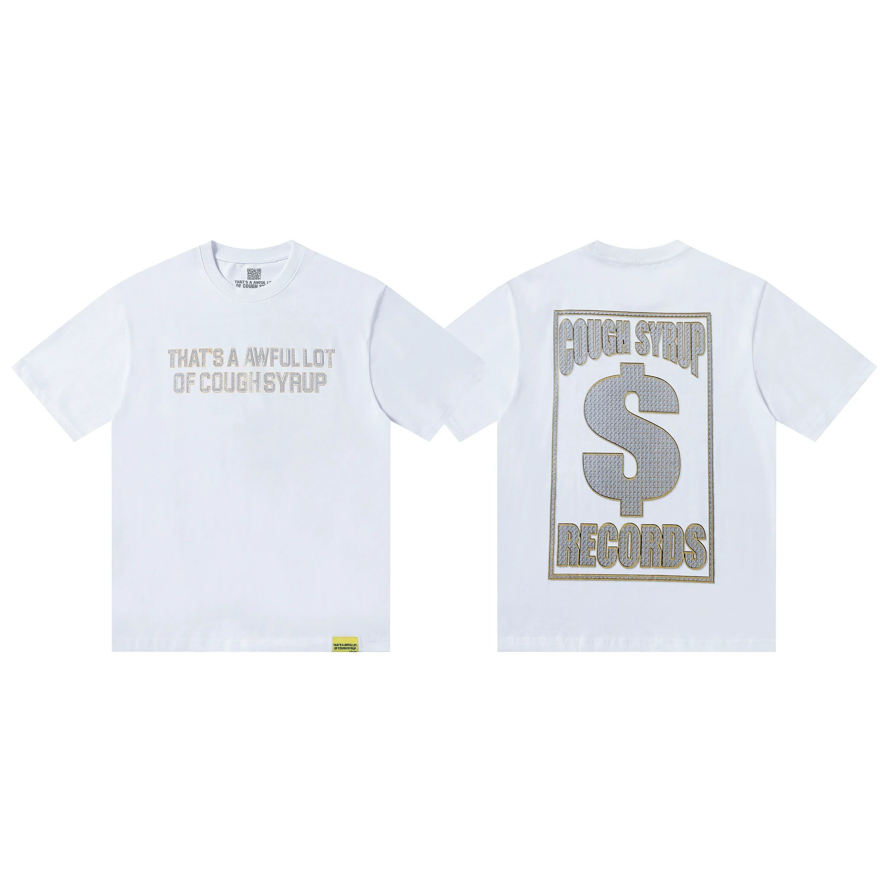 That's A Awful Lot Of Cough Syrup Records T-Shirt - White