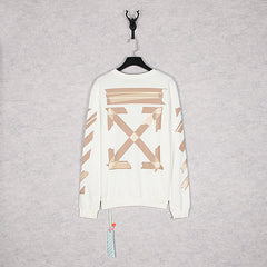 Off-White White Packing Tape Arrow Crewneck Sweatshirt