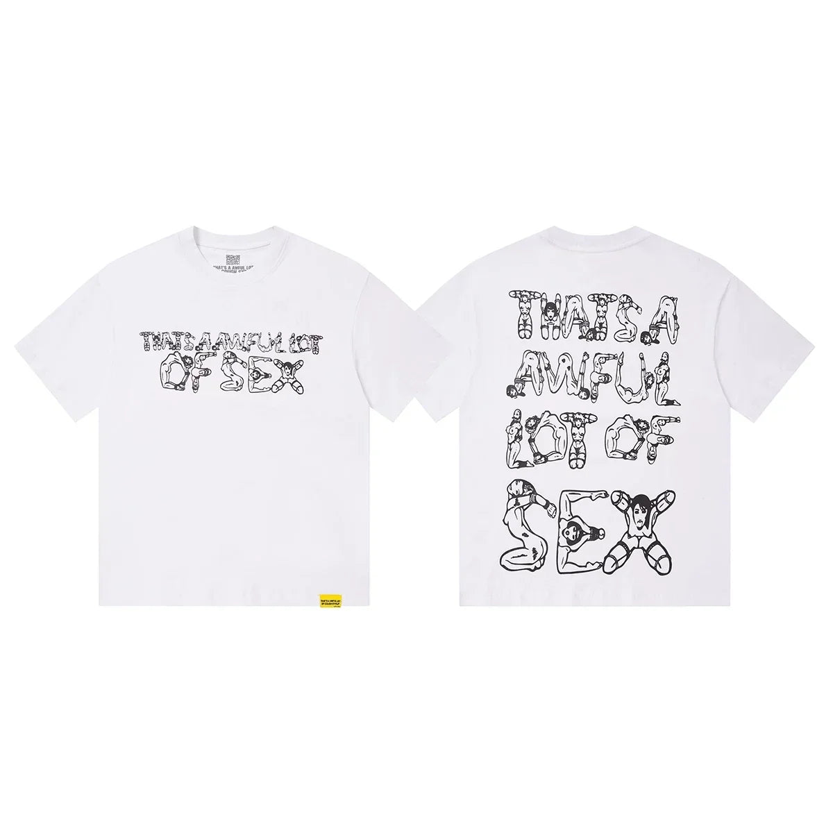 That's A Awful Lot Of Sex Graphic T-Shirt - White