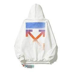 Off-White White Gradient Sunset Arrow Hoodie