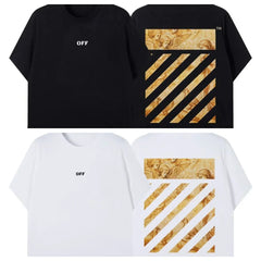 Off-White Marble Diagonal Arrow Print T-Shirt